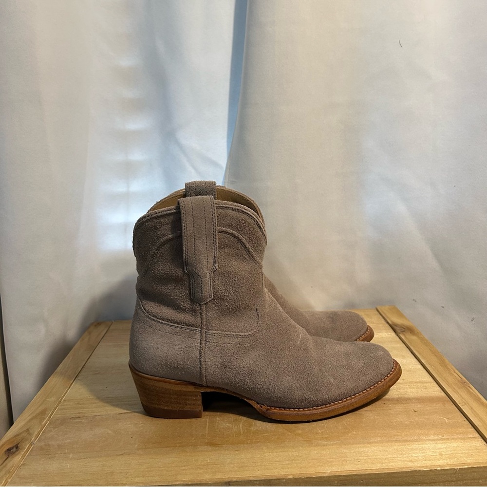 TECOVAS Women's The Lucy Grey Suede Ankle Booties WOMENS US 6.5